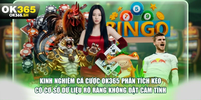 Kinh nghiệm cá cược OK365 phân tích kèo có cơ sở dữ liệu rõ ràng không đặt cảm tính.