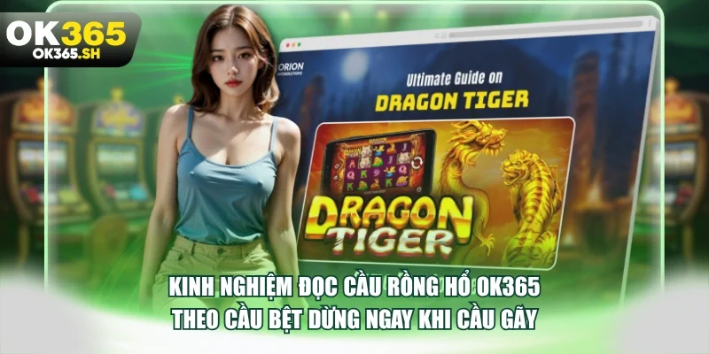 Kinh nghiệm đọc cầu rồng hổ OK365 theo cầu bệt dừng ngay khi cầu gãy.