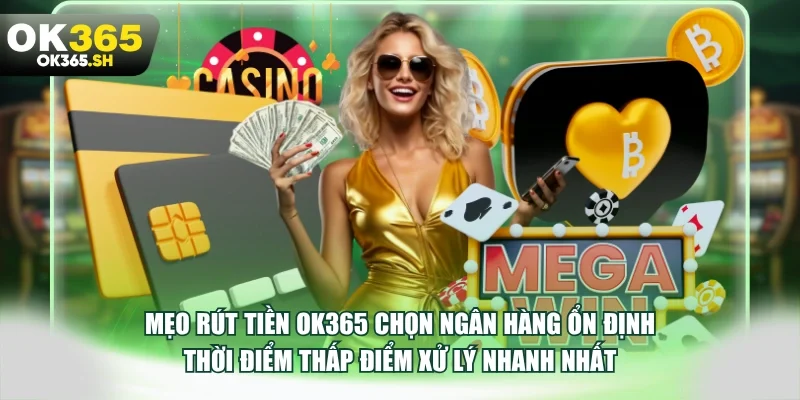 Mẹo rút tiền OK365 chọn ngân hàng ổn định thời điểm thấp điểm xử lý nhanh nhất.